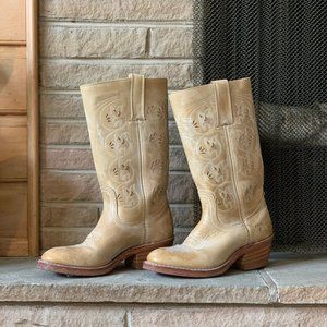 Frye Austin Flower Cut Western Boot Size 6.5